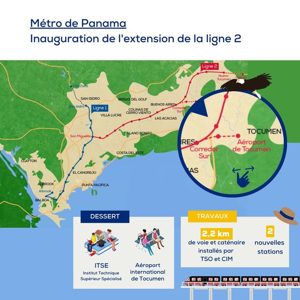 Transport public urbain et mobilité durable : ligne 2 du Métro de Panama City